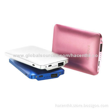 Slim 6000mAh portable power bank charger